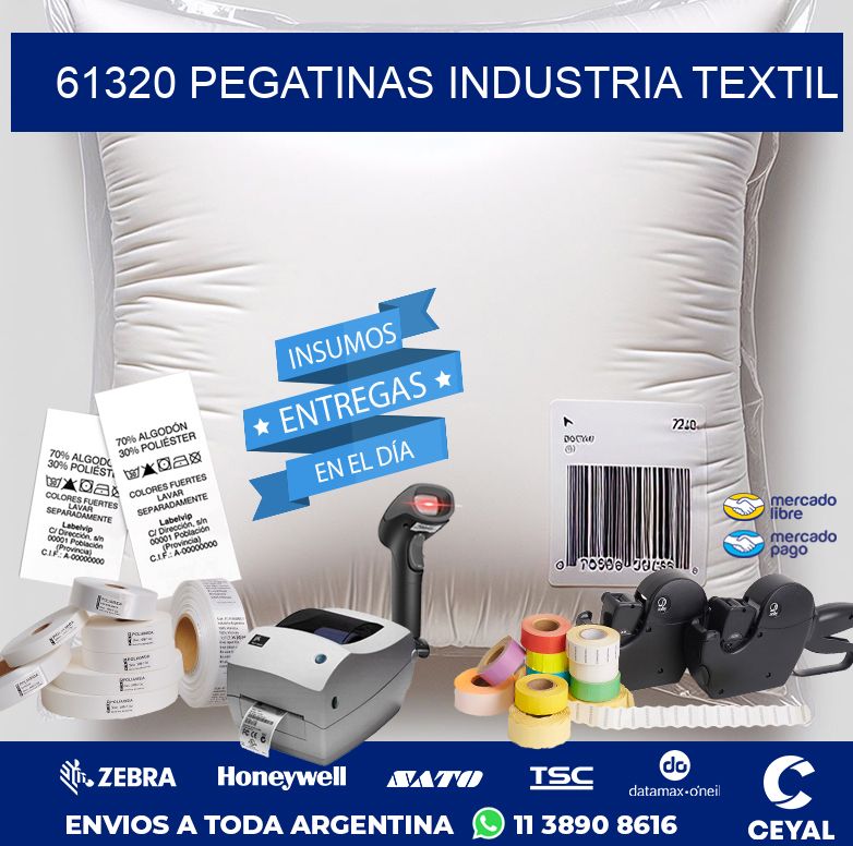 61320 PEGATINAS INDUSTRIA TEXTIL