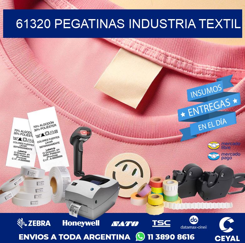 61320 PEGATINAS INDUSTRIA TEXTIL
