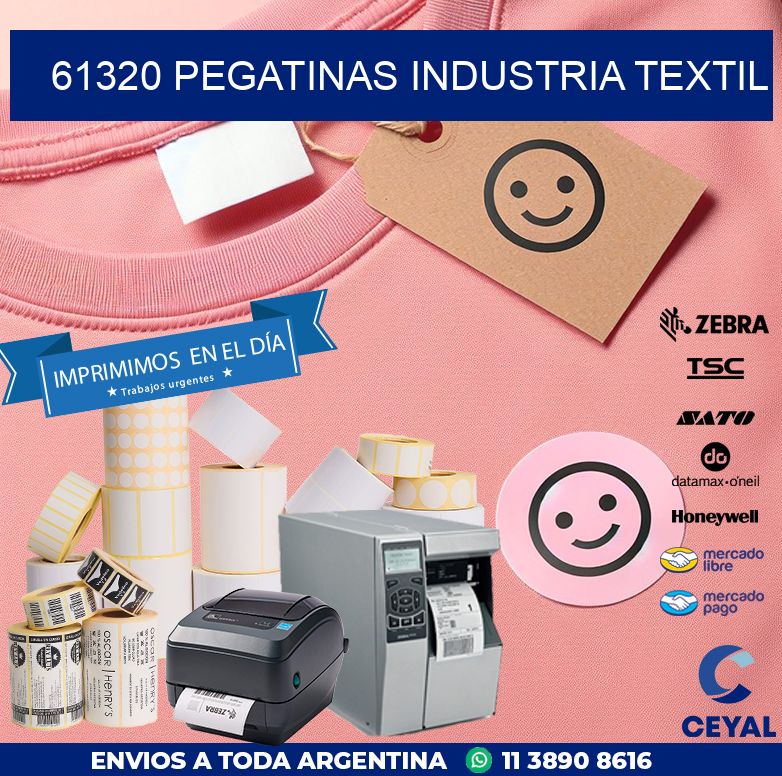 61320 PEGATINAS INDUSTRIA TEXTIL