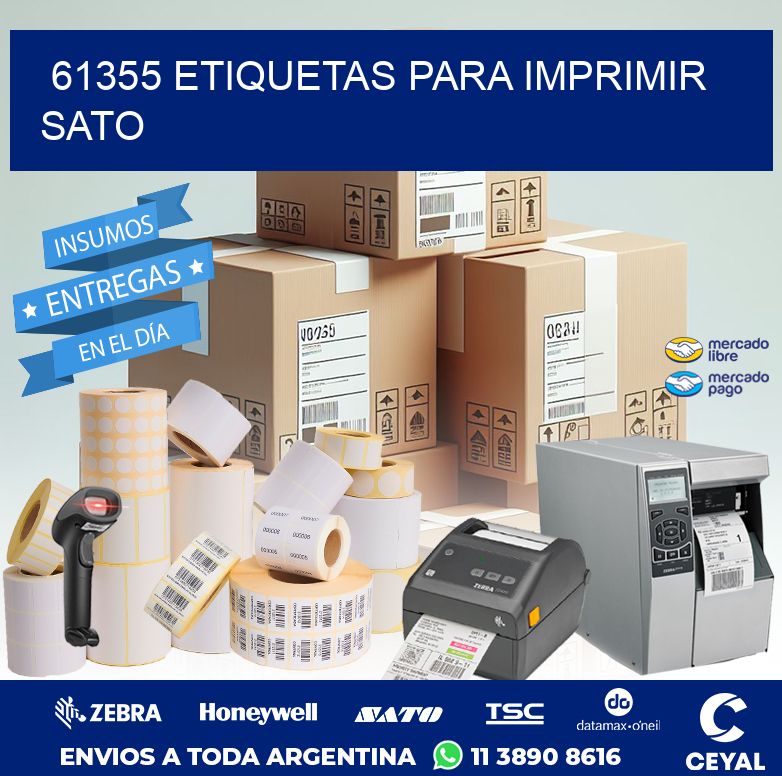 61355 ETIQUETAS PARA IMPRIMIR SATO