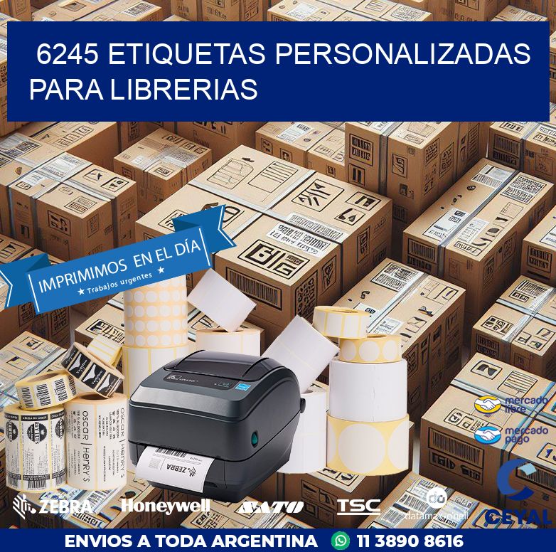 6245 ETIQUETAS PERSONALIZADAS PARA LIBRERIAS