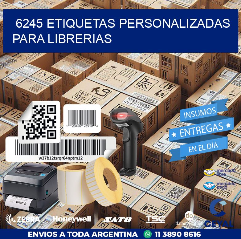 6245 ETIQUETAS PERSONALIZADAS PARA LIBRERIAS