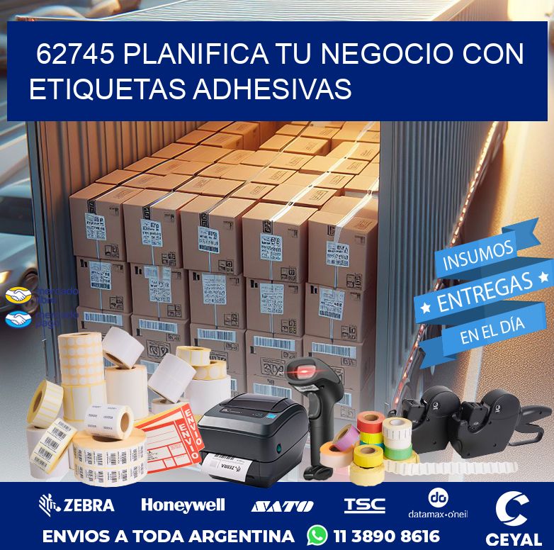 62745 PLANIFICA TU NEGOCIO CON ETIQUETAS ADHESIVAS