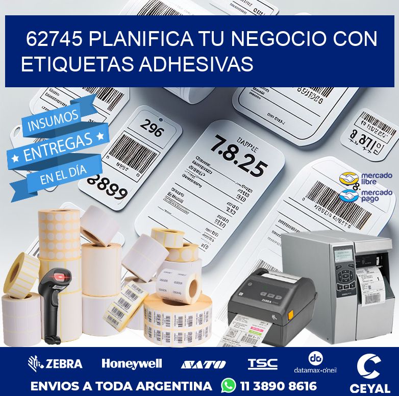 62745 PLANIFICA TU NEGOCIO CON ETIQUETAS ADHESIVAS
