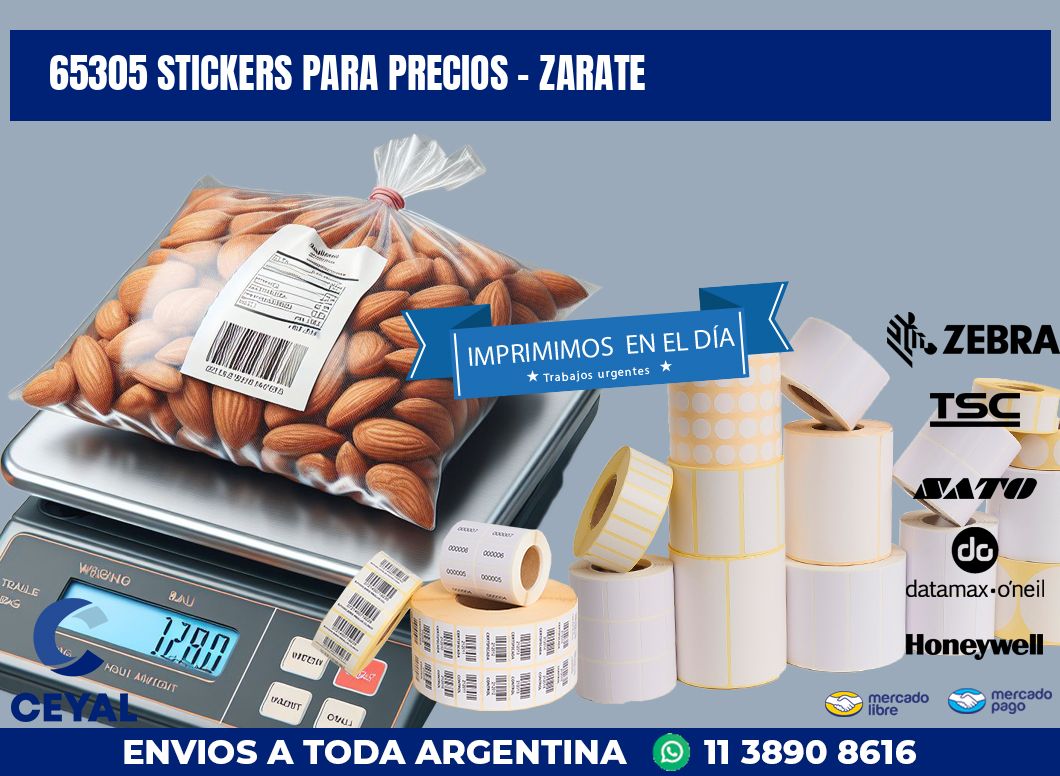 65305 STICKERS PARA PRECIOS - ZARATE