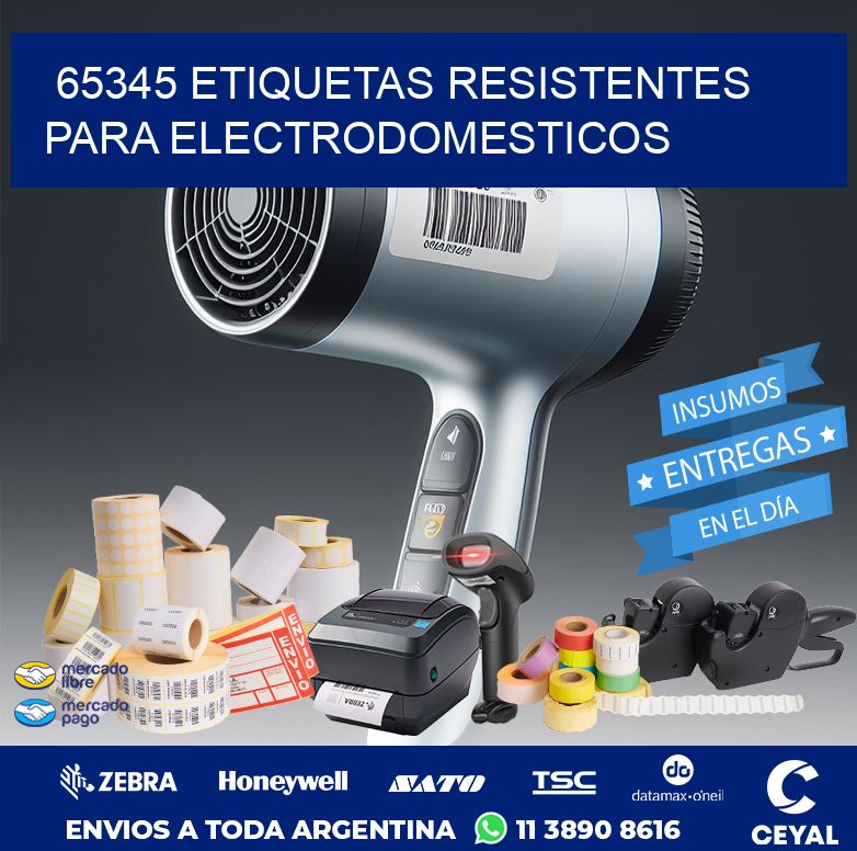 65345 ETIQUETAS RESISTENTES PARA ELECTRODOMESTICOS
