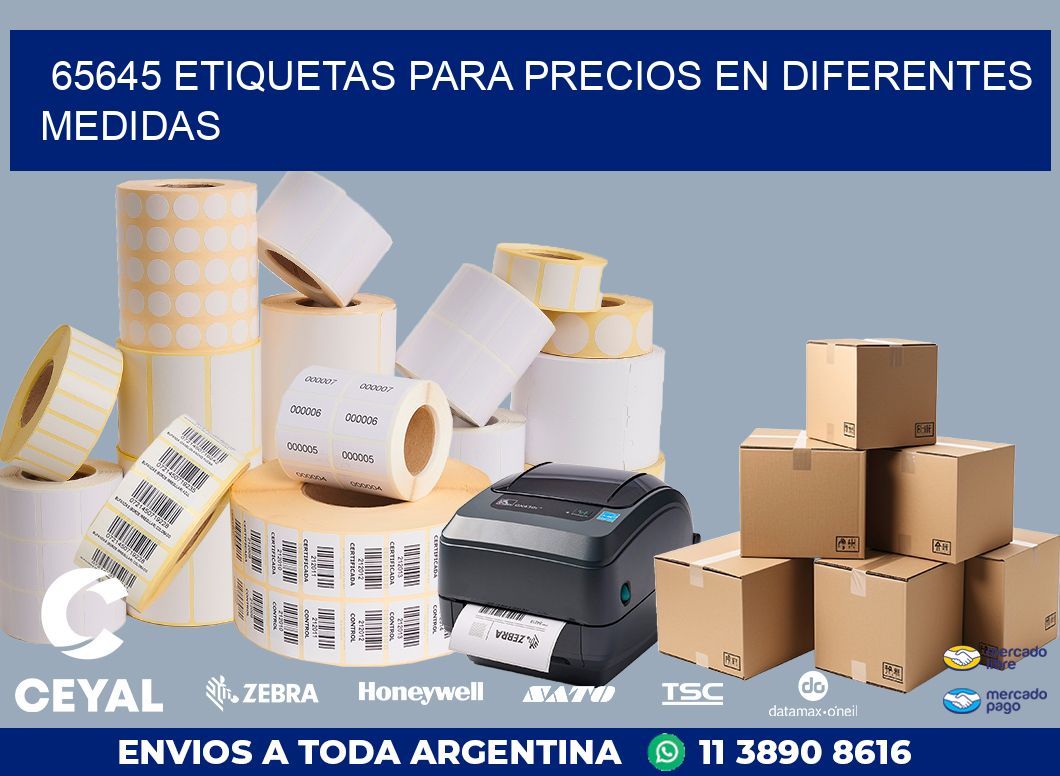 65645 ETIQUETAS PARA PRECIOS EN DIFERENTES MEDIDAS