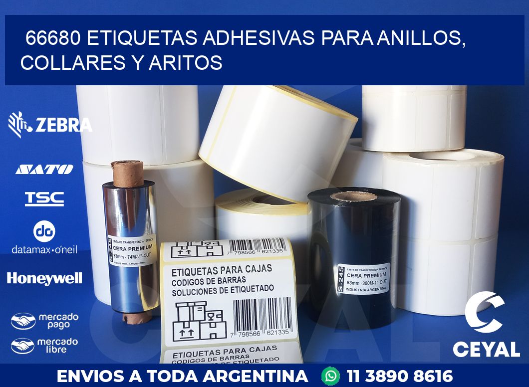 66680 ETIQUETAS ADHESIVAS PARA ANILLOS, COLLARES Y ARITOS