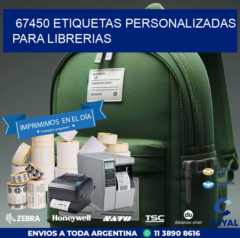 67450 ETIQUETAS PERSONALIZADAS PARA LIBRERIAS