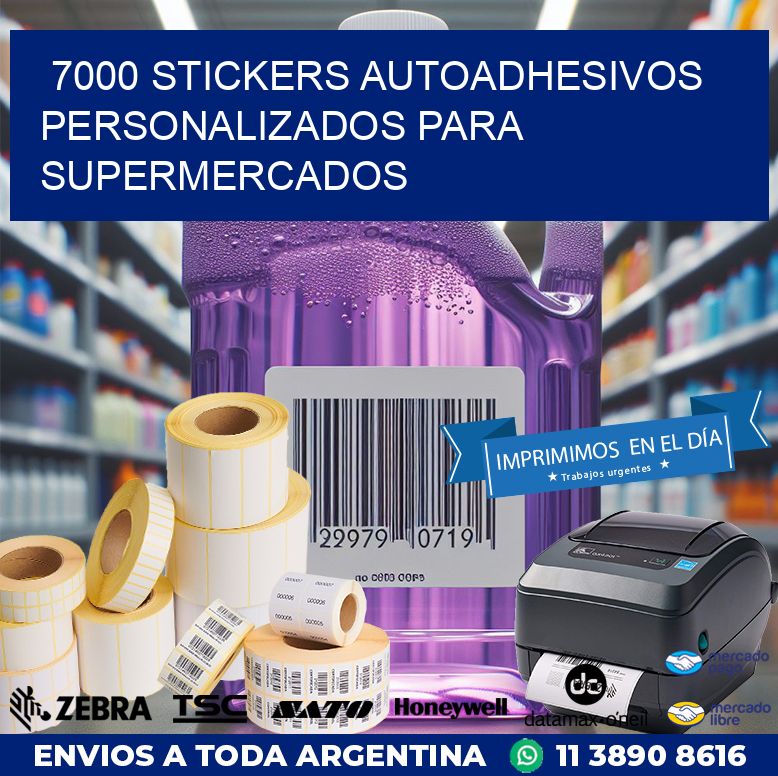 7000 STICKERS AUTOADHESIVOS PERSONALIZADOS PARA SUPERMERCADOS