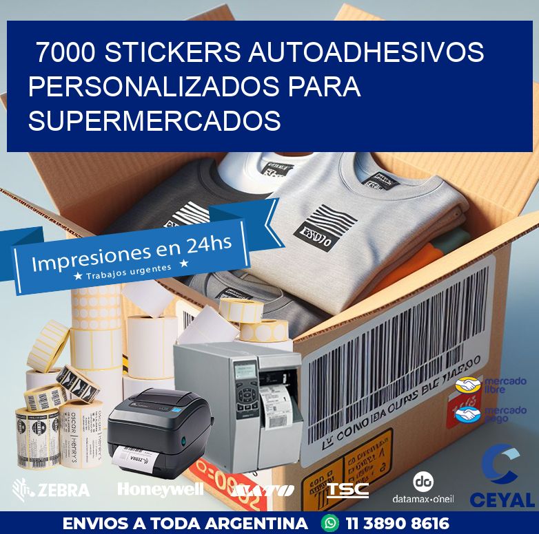 7000 STICKERS AUTOADHESIVOS PERSONALIZADOS PARA SUPERMERCADOS