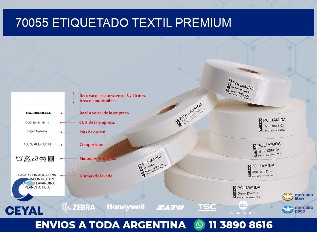 70055 ETIQUETADO TEXTIL PREMIUM