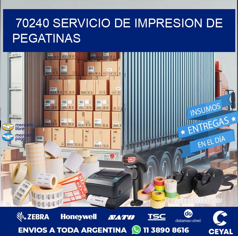 70240 SERVICIO DE IMPRESION DE PEGATINAS