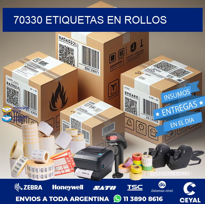 70330 ETIQUETAS EN ROLLOS