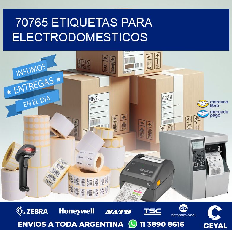 70765 ETIQUETAS PARA ELECTRODOMESTICOS