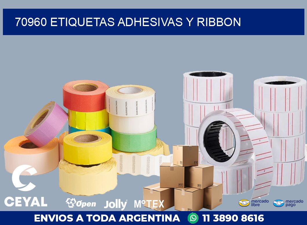70960 ETIQUETAS ADHESIVAS Y RIBBON