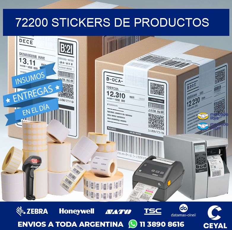 72200 STICKERS DE PRODUCTOS