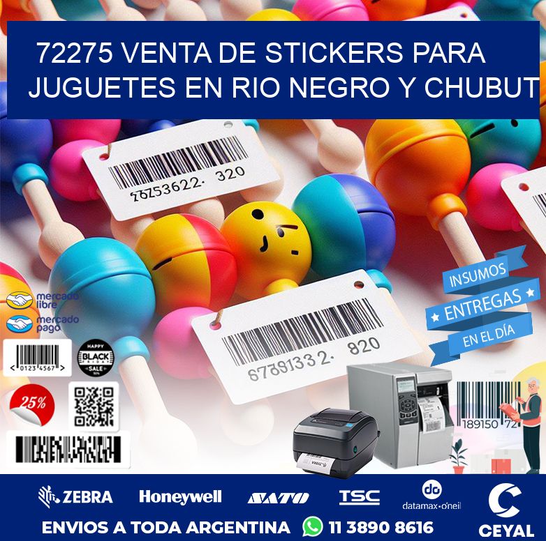72275 VENTA DE STICKERS PARA JUGUETES EN RIO NEGRO Y CHUBUT