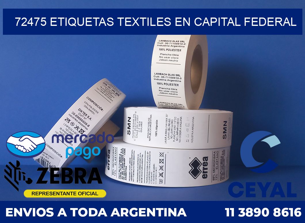 72475 ETIQUETAS TEXTILES EN CAPITAL FEDERAL