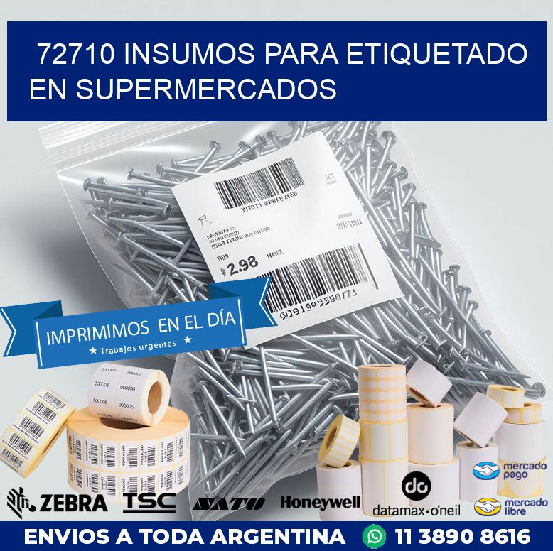 72710 INSUMOS PARA ETIQUETADO EN SUPERMERCADOS