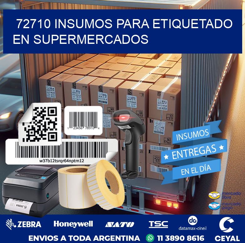 72710 INSUMOS PARA ETIQUETADO EN SUPERMERCADOS