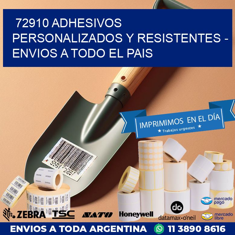 72910 ADHESIVOS PERSONALIZADOS Y RESISTENTES – ENVIOS A TODO EL PAIS