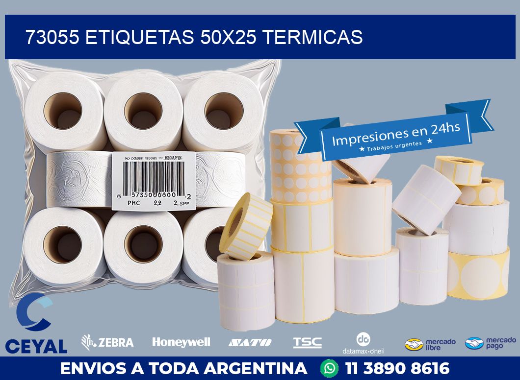 73055 ETIQUETAS 50X25 TERMICAS