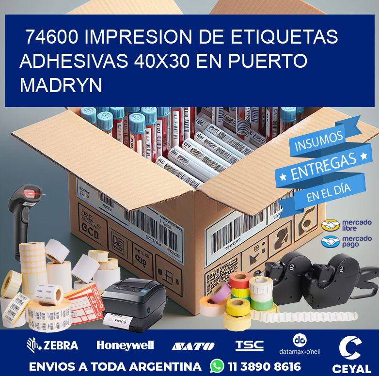 74600 IMPRESION DE ETIQUETAS ADHESIVAS 40X30 EN PUERTO MADRYN
