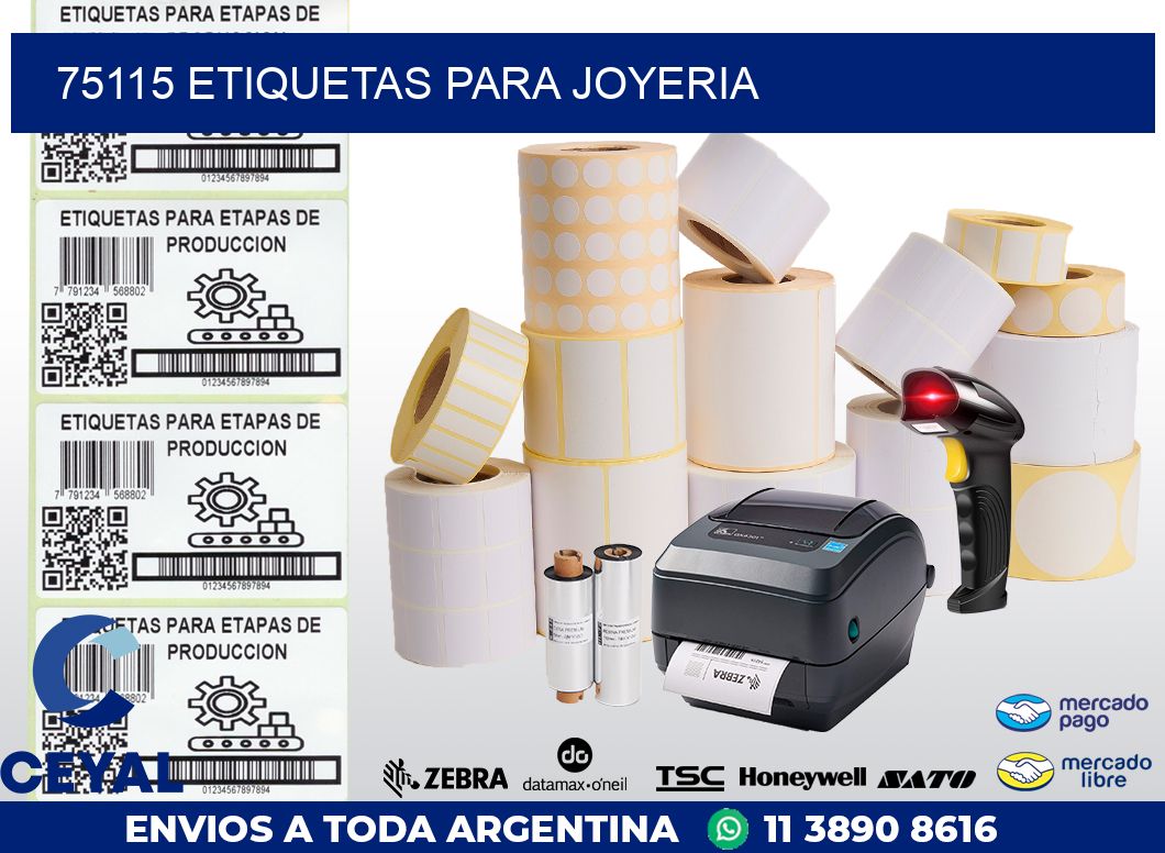 75115 ETIQUETAS PARA JOYERIA