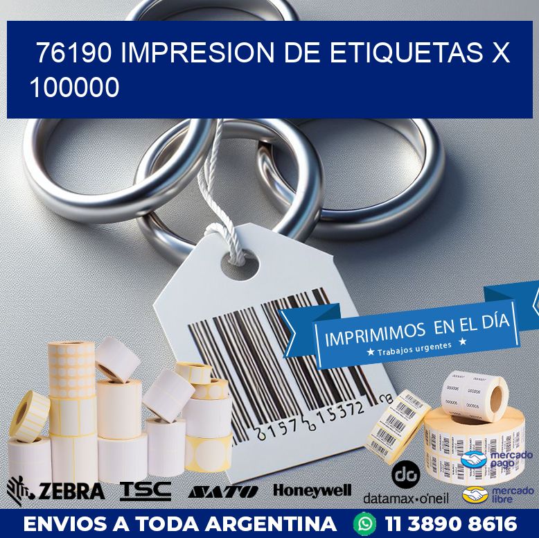 76190 IMPRESION DE ETIQUETAS X 100000