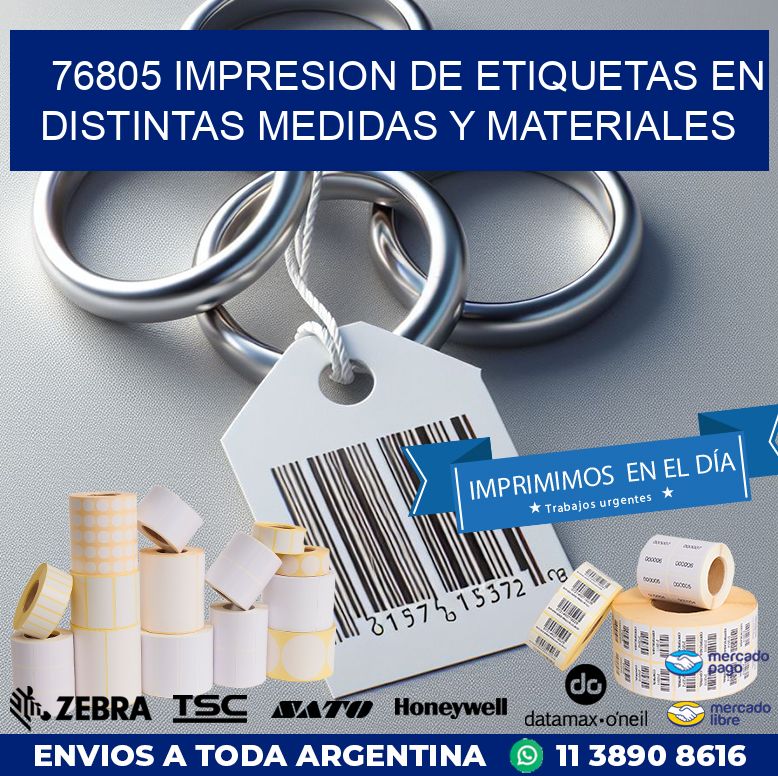 76805 IMPRESION DE ETIQUETAS EN DISTINTAS MEDIDAS Y MATERIALES