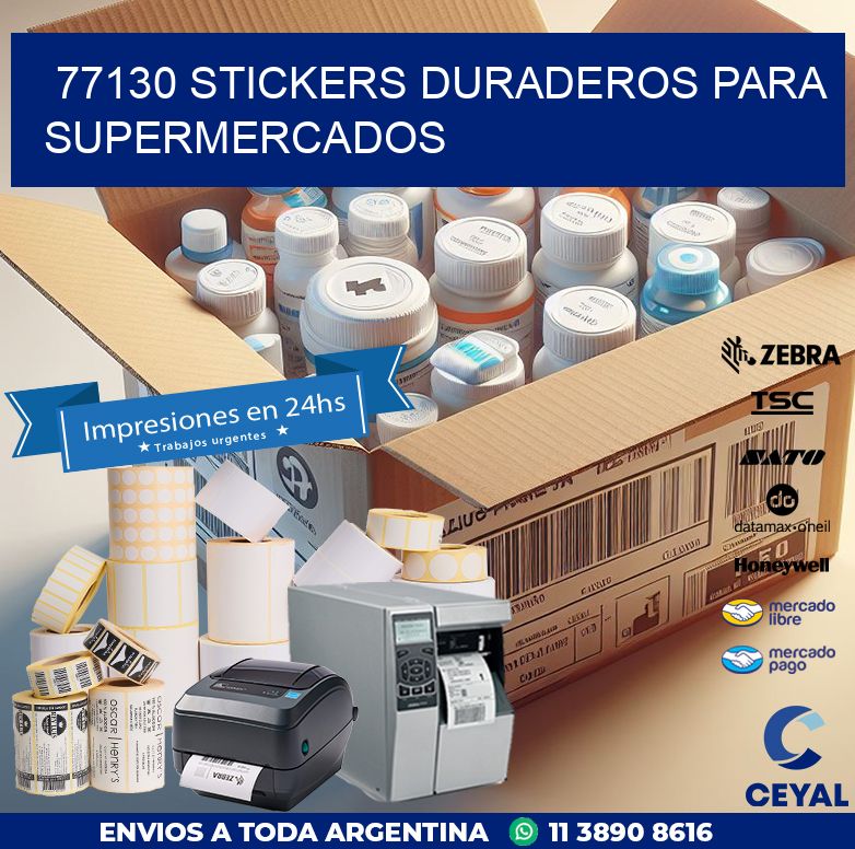 77130 STICKERS DURADEROS PARA SUPERMERCADOS
