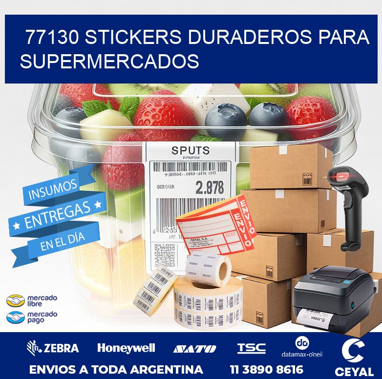 77130 STICKERS DURADEROS PARA SUPERMERCADOS