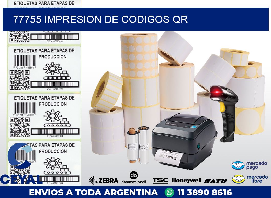 77755 IMPRESION DE CODIGOS QR