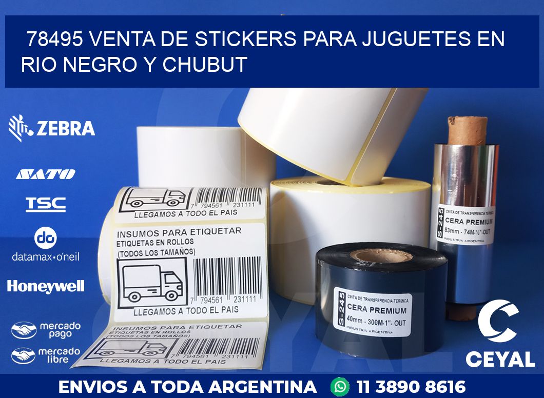 78495 VENTA DE STICKERS PARA JUGUETES EN RIO NEGRO Y CHUBUT