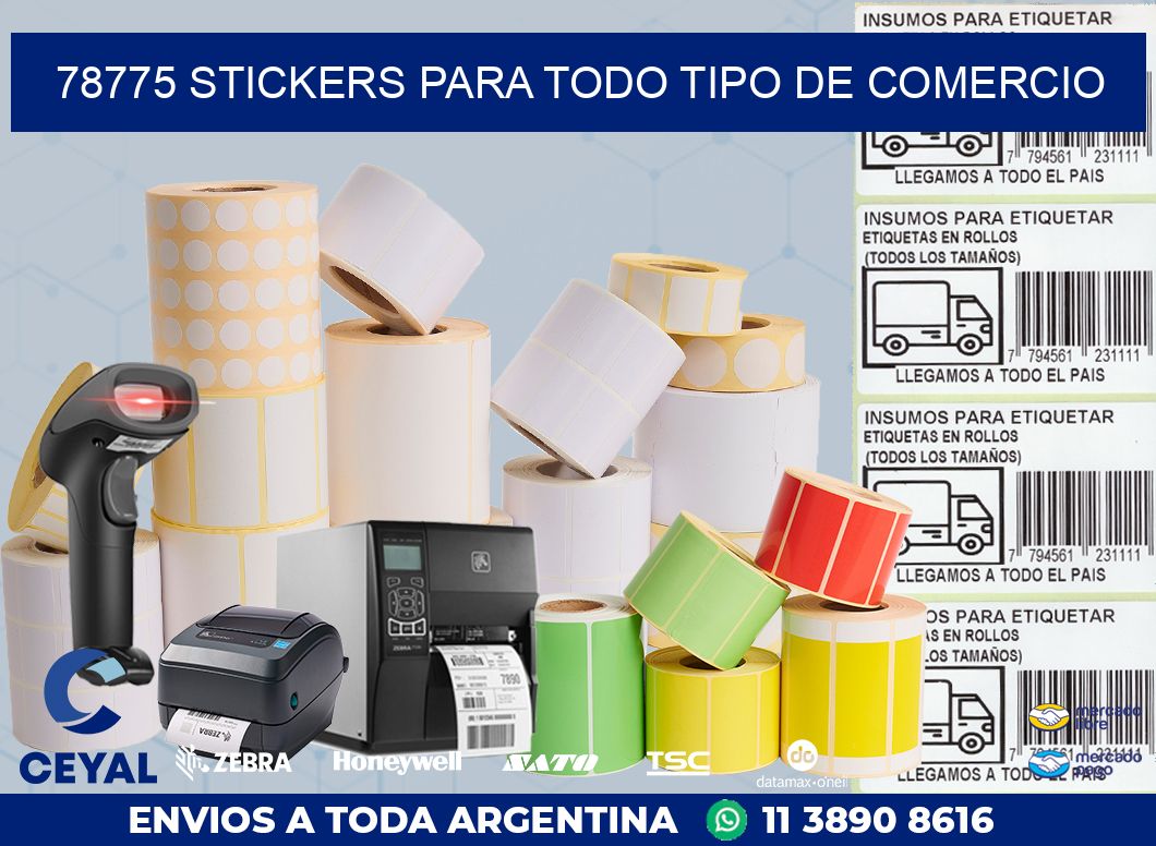 78775 STICKERS PARA TODO TIPO DE COMERCIO