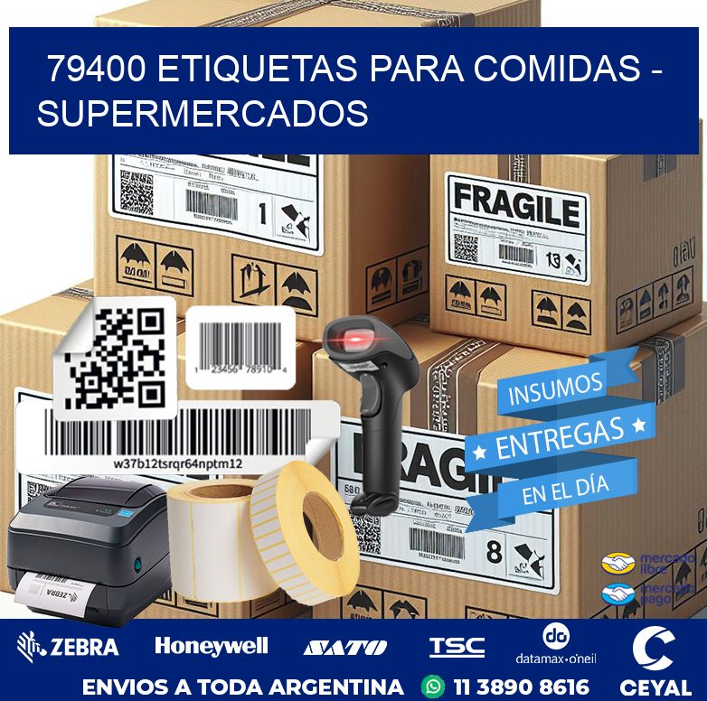 79400 ETIQUETAS PARA COMIDAS - SUPERMERCADOS