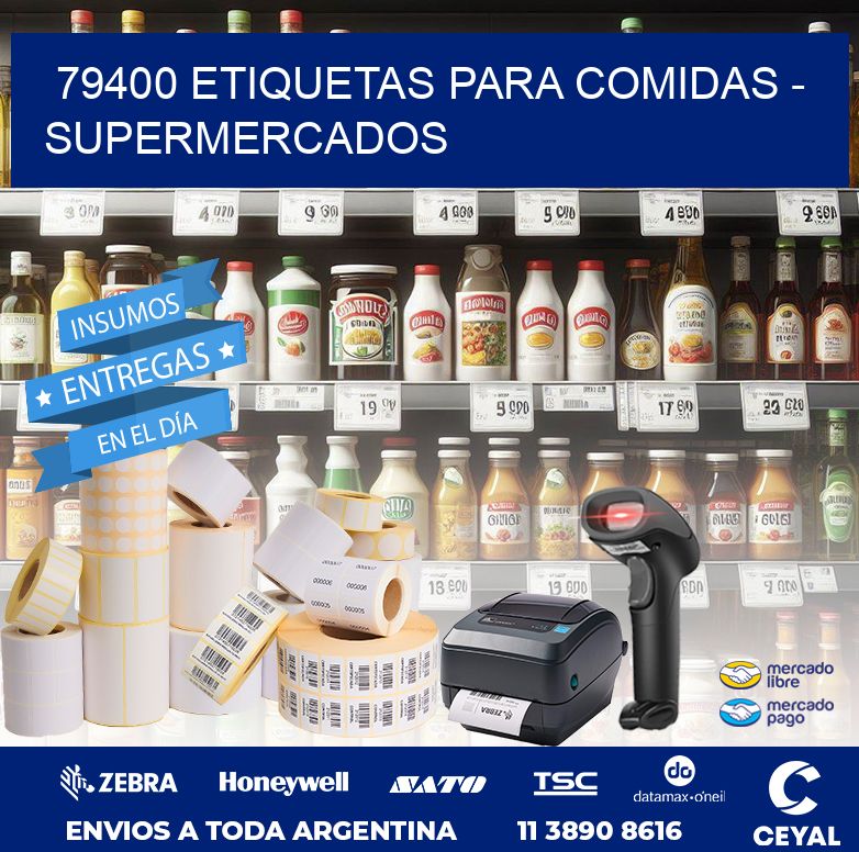 79400 ETIQUETAS PARA COMIDAS – SUPERMERCADOS