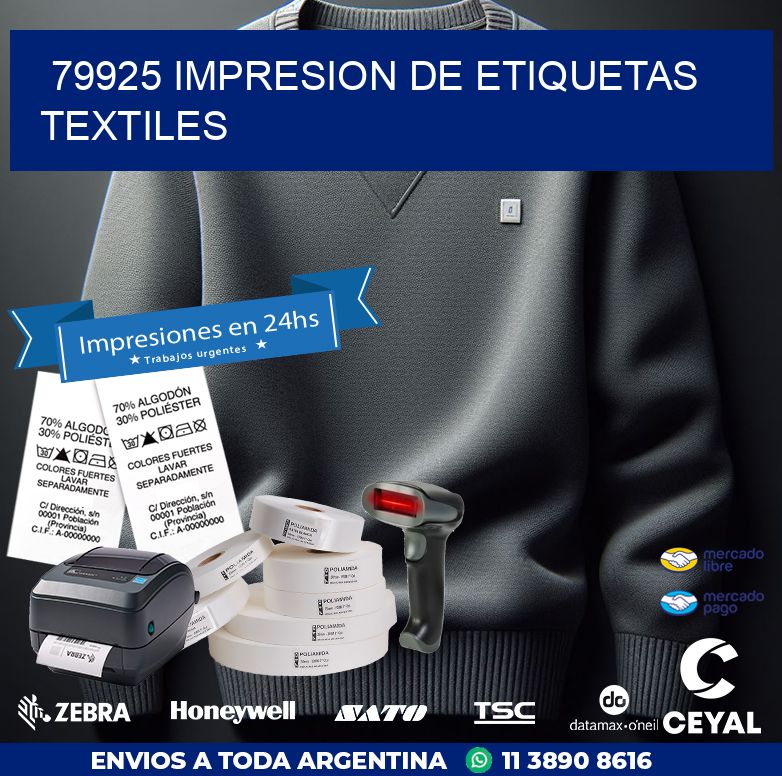 79925 IMPRESION DE ETIQUETAS TEXTILES