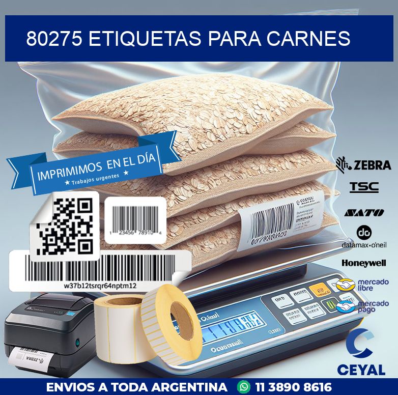 80275 ETIQUETAS PARA CARNES