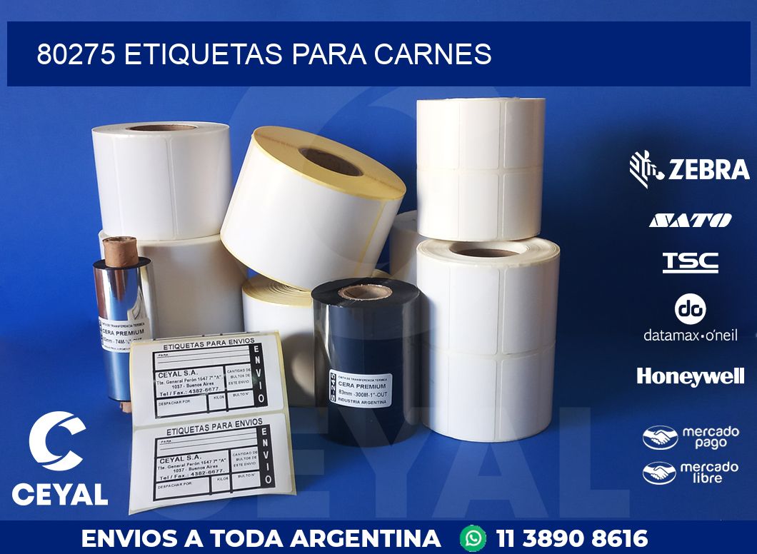 80275 ETIQUETAS PARA CARNES