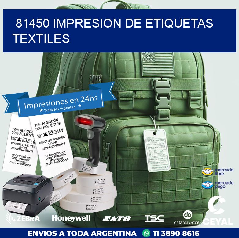 81450 IMPRESION DE ETIQUETAS TEXTILES