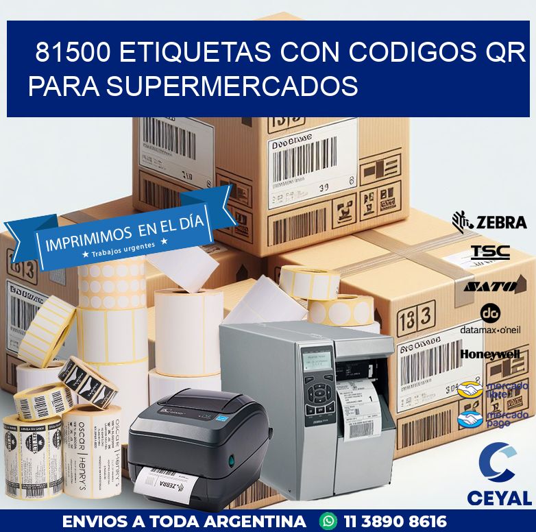 81500 ETIQUETAS CON CODIGOS QR PARA SUPERMERCADOS