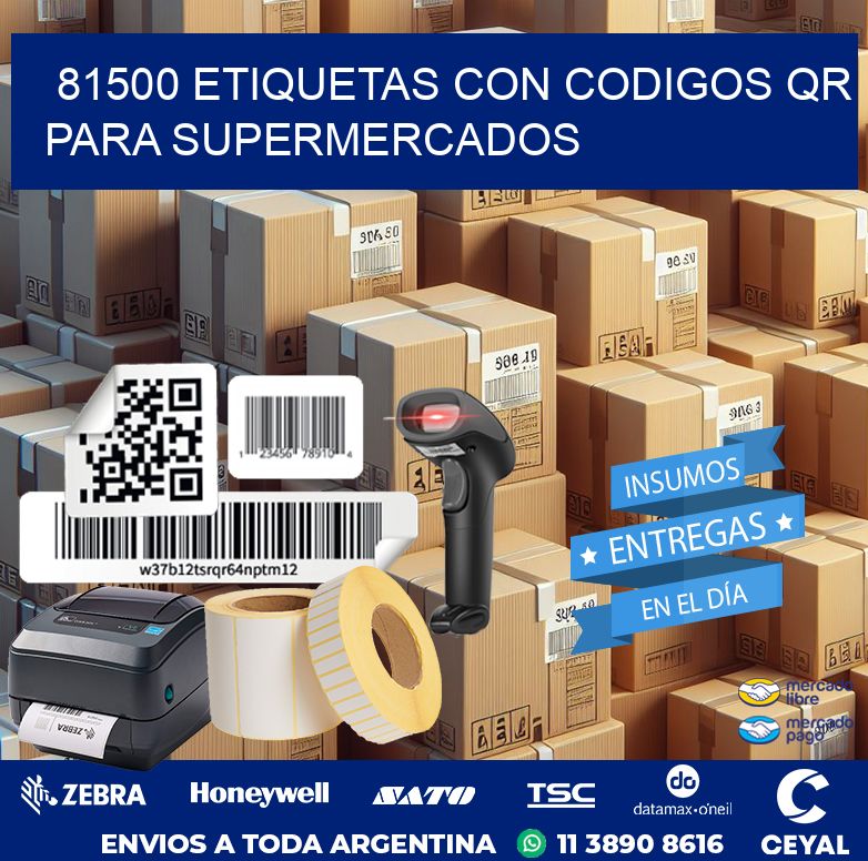 81500 ETIQUETAS CON CODIGOS QR PARA SUPERMERCADOS