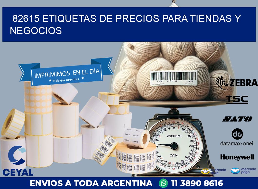 82615 ETIQUETAS DE PRECIOS PARA TIENDAS Y NEGOCIOS