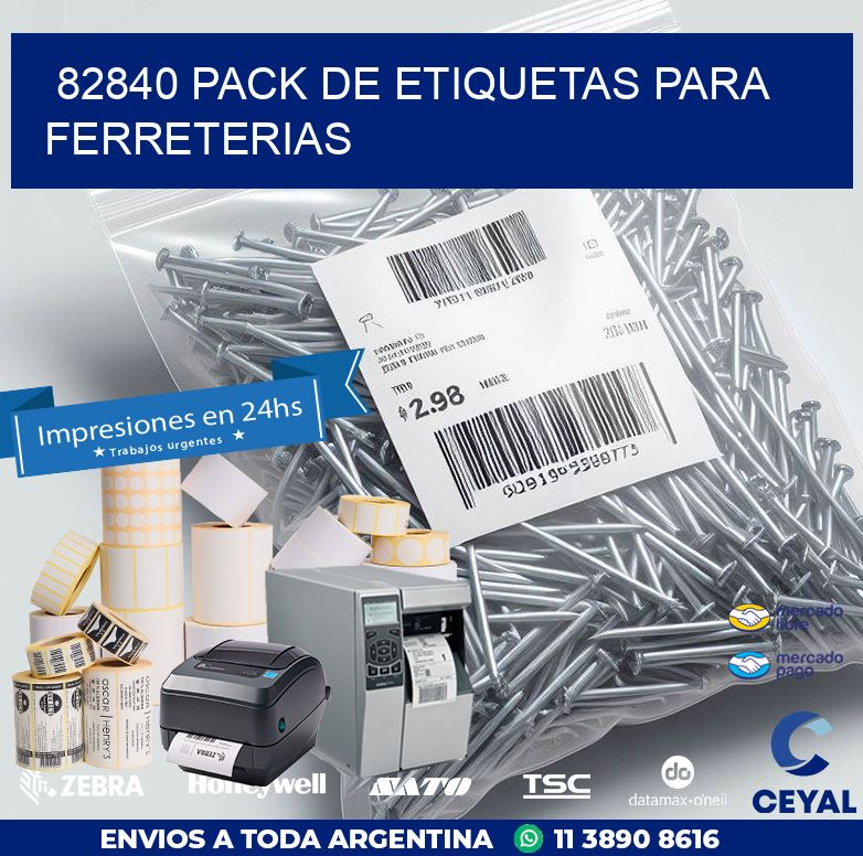 82840 PACK DE ETIQUETAS PARA FERRETERIAS
