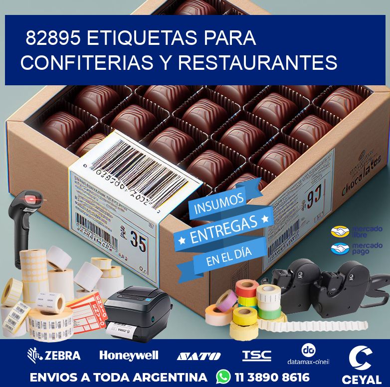 82895 ETIQUETAS PARA CONFITERIAS Y RESTAURANTES