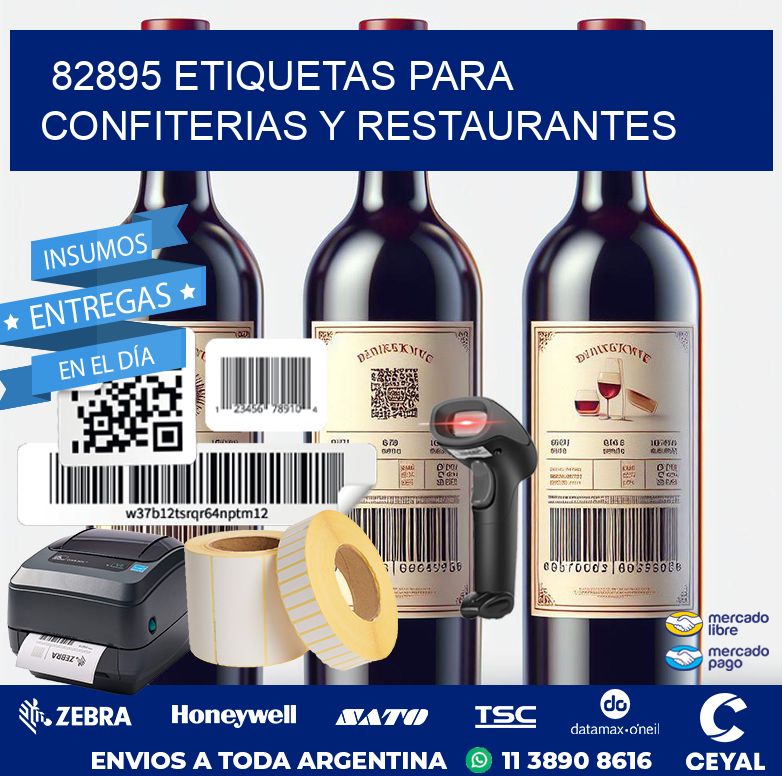 82895 ETIQUETAS PARA CONFITERIAS Y RESTAURANTES