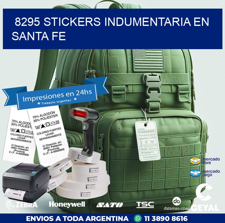 8295 STICKERS INDUMENTARIA EN SANTA FE