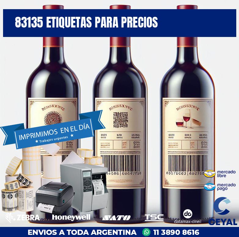 83135 ETIQUETAS PARA PRECIOS